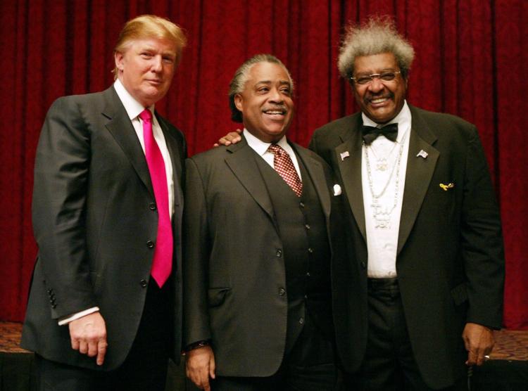 Donald Trump, Al Sharpton and Don King