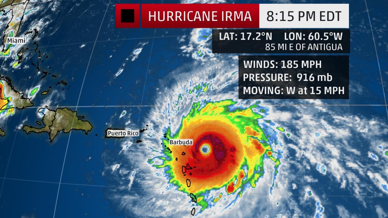 Hurricane Irma heading for Florida