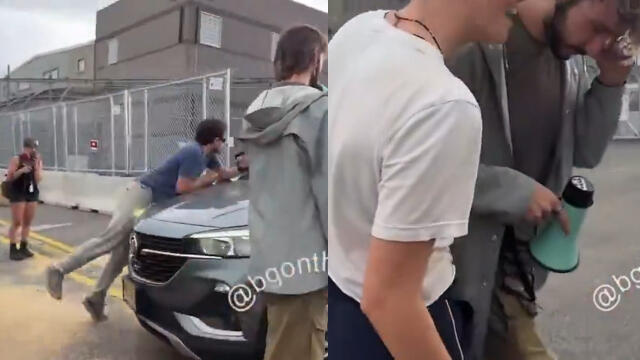 fafo-strikes-again-leftist-rioter-tries-blocking-vehicle-at-newark-ice-facility-driver-uses-sneaky